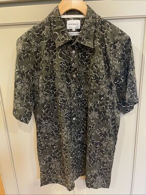 NWOT Norse Projects Abstract Print Short Sleeve Button-Up Shirt